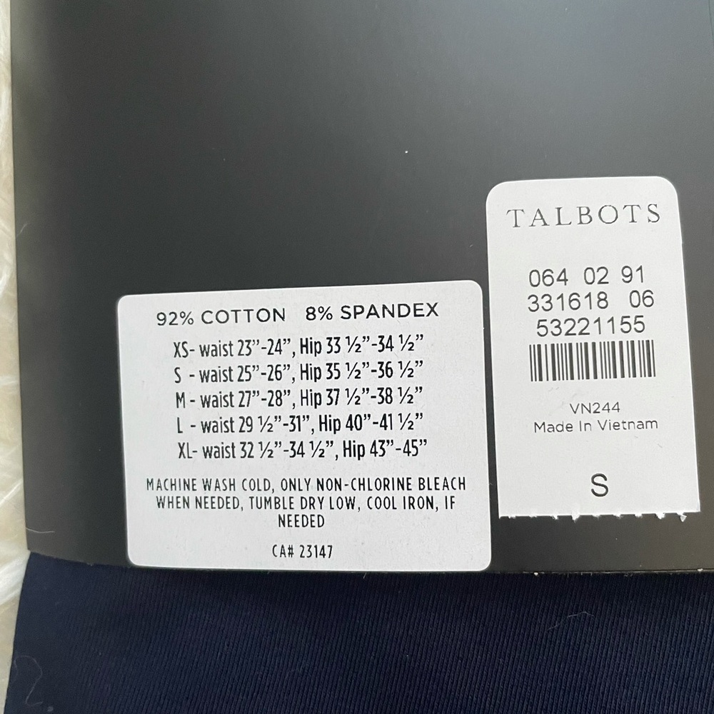 NWT Talbots Navy Leggings - Picture 4 of 4